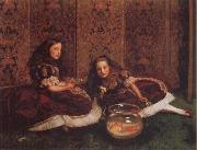 Sir John Everett Millais Leisure Hours Germany oil painting artist